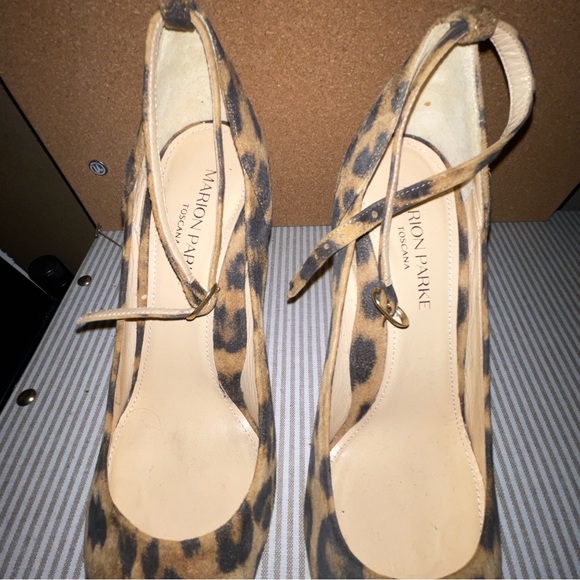 MARION PARKE LEOPARD ANKLE STRAP PUMP - Picture 10 of 10